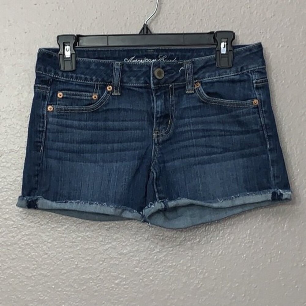 American Eagle Outfitters Stretch Medium Wash Denim Shorts Size 4